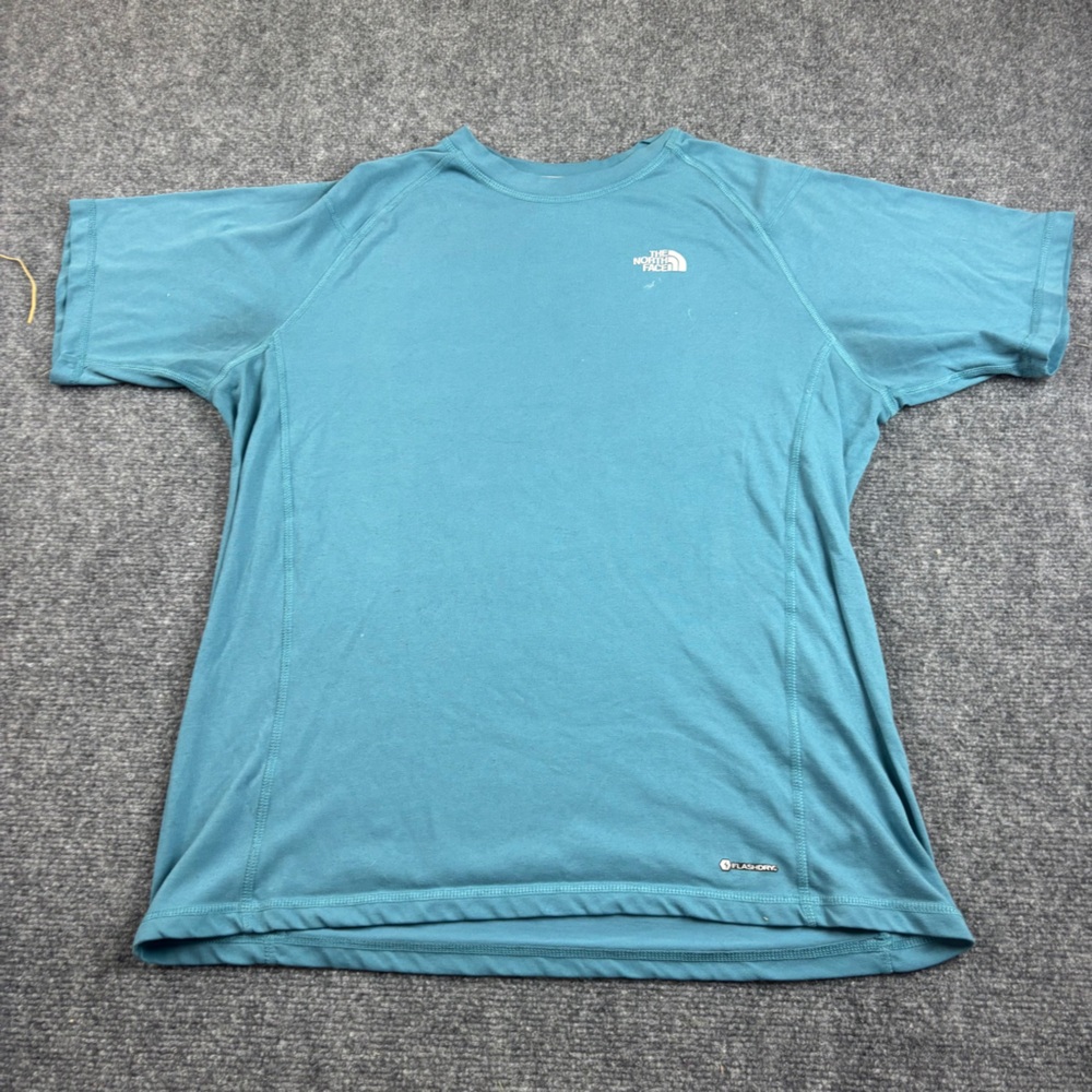 THE NORTH FACE Mens Blue Short Sleeve Flash Dry T-Shirt size: Large